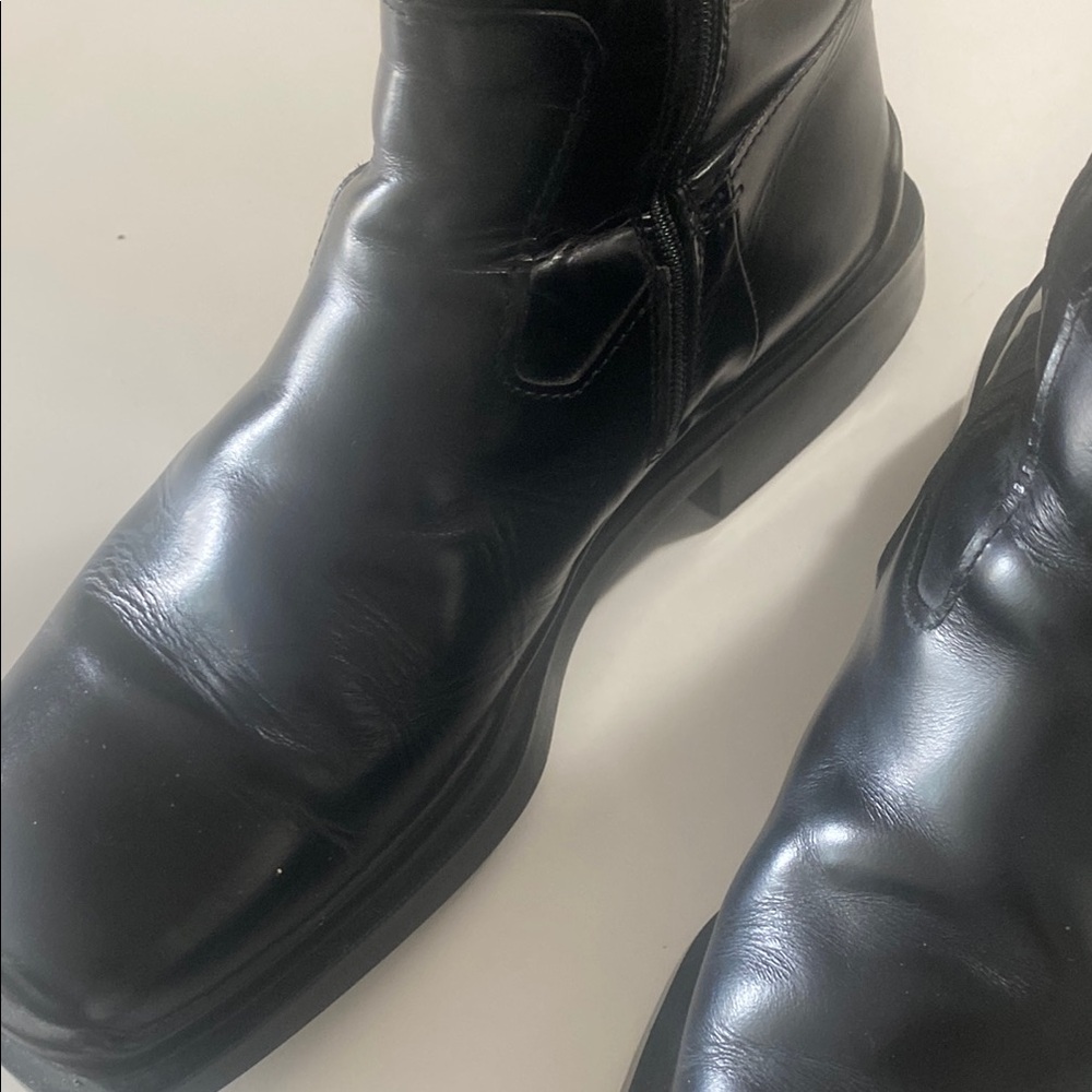 Prada Men's Black Leather Boots Size 7 Retail for $1590 - Picture 5 of 16
